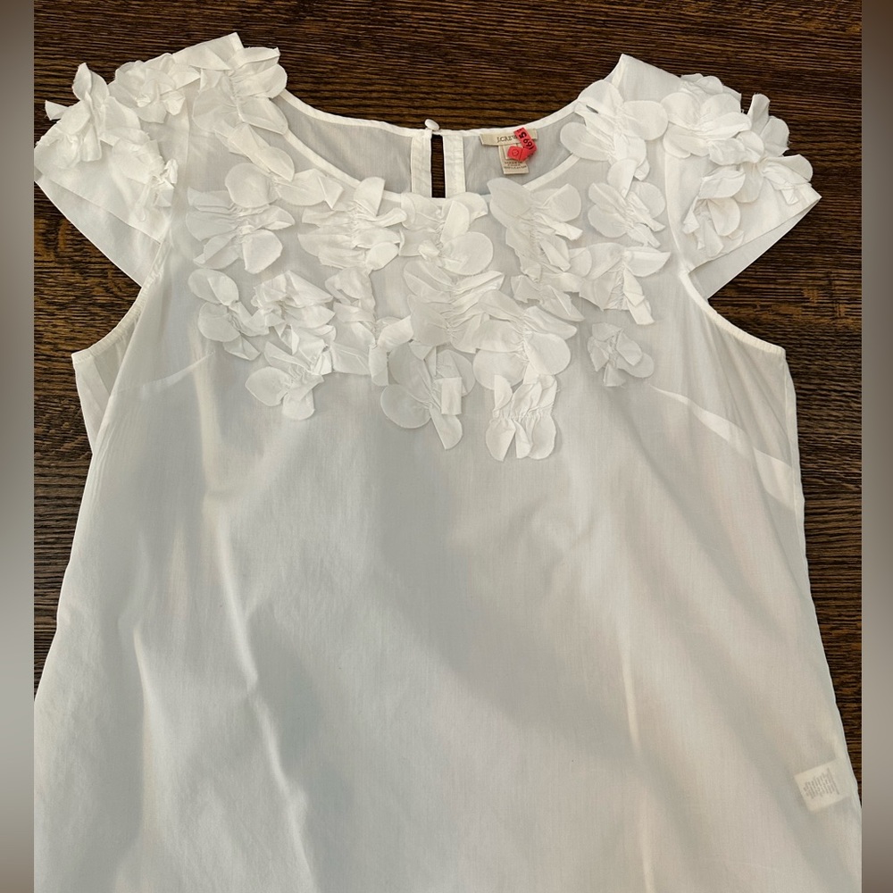 3D flower cotton top